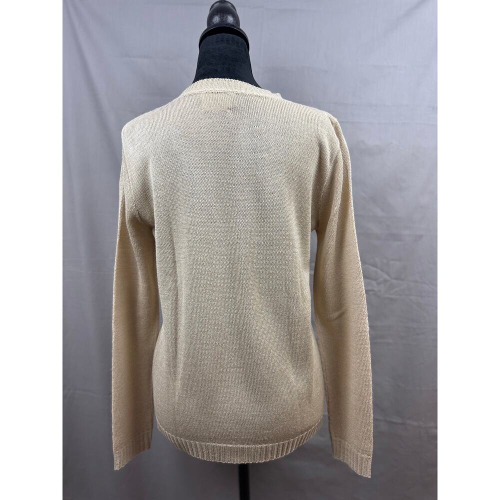 Sidney Gould Vintage Granny Long Sleeve Crochet Knit Button Cardigan Sweater - Picture 4 of 6